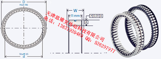 GMNFE437M單向軸承圖紙