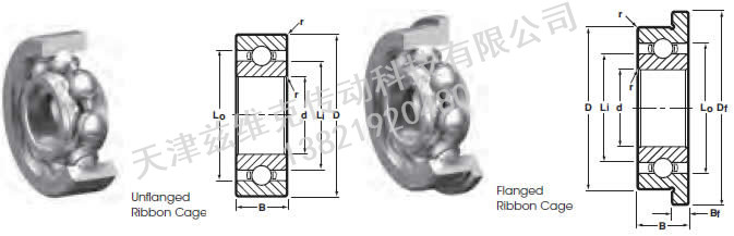 NHBB SSL-1790 深溝球軸承圖紙