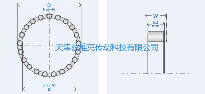 GMNRL414-4單向軸承圖紙