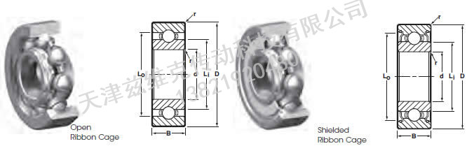 NHBB SSR-100X 深溝球軸承圖紙
