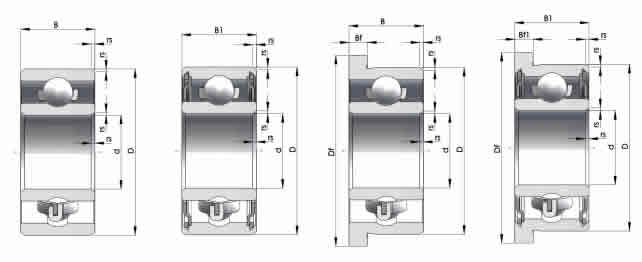 德國HQW深溝球軸承6303圖紙
