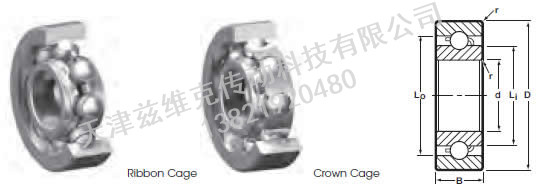 NHBB SSRI-1438 深溝球軸承圖紙