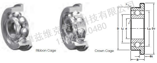 NHBB SSRIF-3 深溝球軸承圖紙