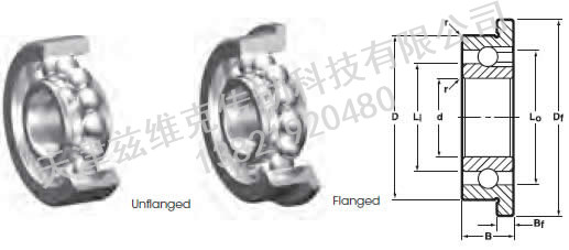 NHBB SSRI-3F 深溝球軸承圖紙