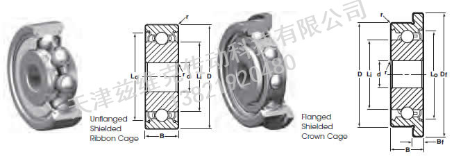 NHBB SSRI-614ZZA01 深溝球軸承圖紙